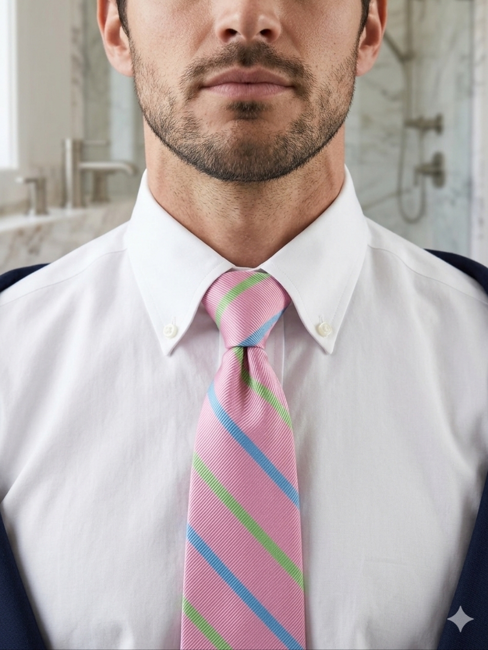Brooks Brothers Pink Striped Classic‎ Tie